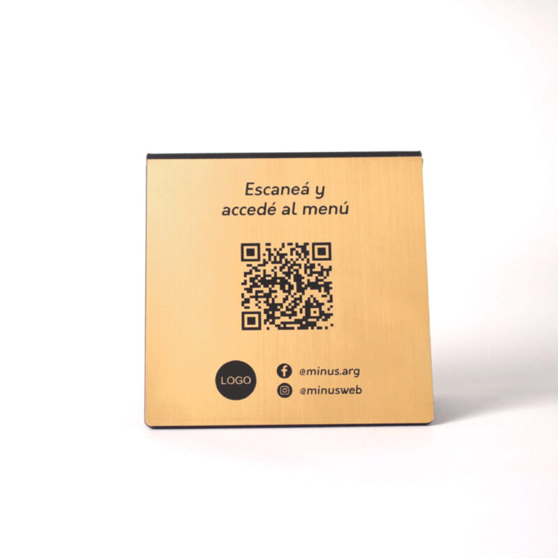Menú QR tent Dorado - Imagen 2
