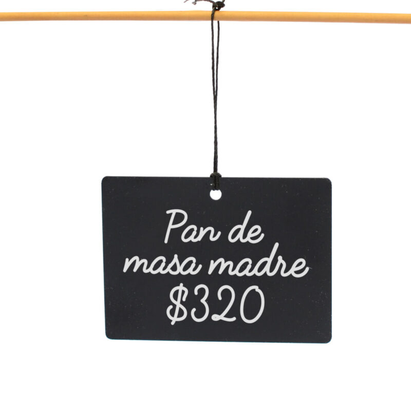 CARTEL PLÁSTICO CON HILO PARA COLGAR / GRANDE - Imagen 2