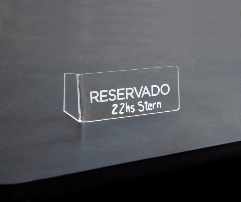 CARTEL RESERVADO TRANSPARENTE - Imagen 6